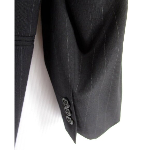 Armani Collezioni Blazer 42 Long Wool Sports Coat Pinstripe Jacket - Picture 3 of 14